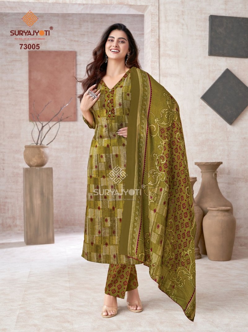 Trendy Cotton Vol 73 By Suryajyoti Cotton Printed Dress Material